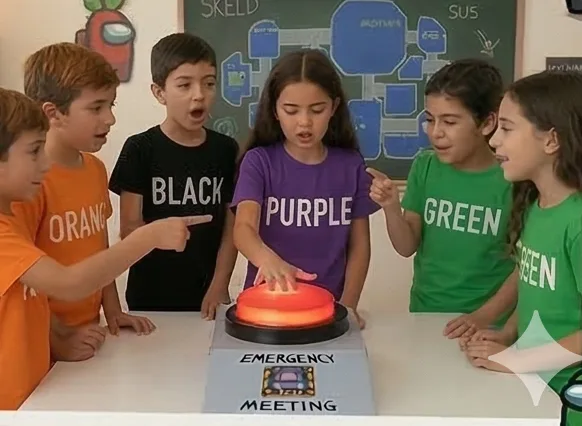 Crewmate Green nascosto nel condotto