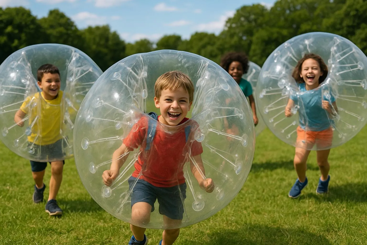 Risate e gioco di squadra con Bubble Soccer