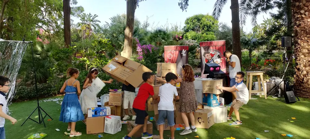 Photo-op festa a tema Minecraft Sicilia