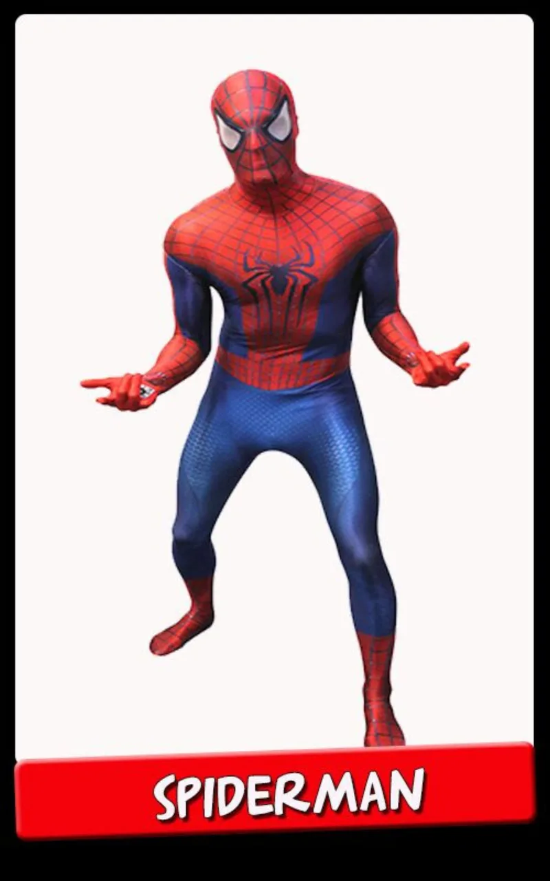 Spider-Man in costume rosso e blu