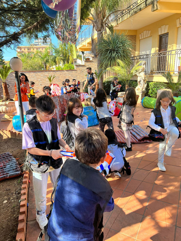 Arena Nerf allestita