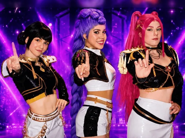 Zoey, Rumi e Mira: il gruppo K-pop Huntrix al completo