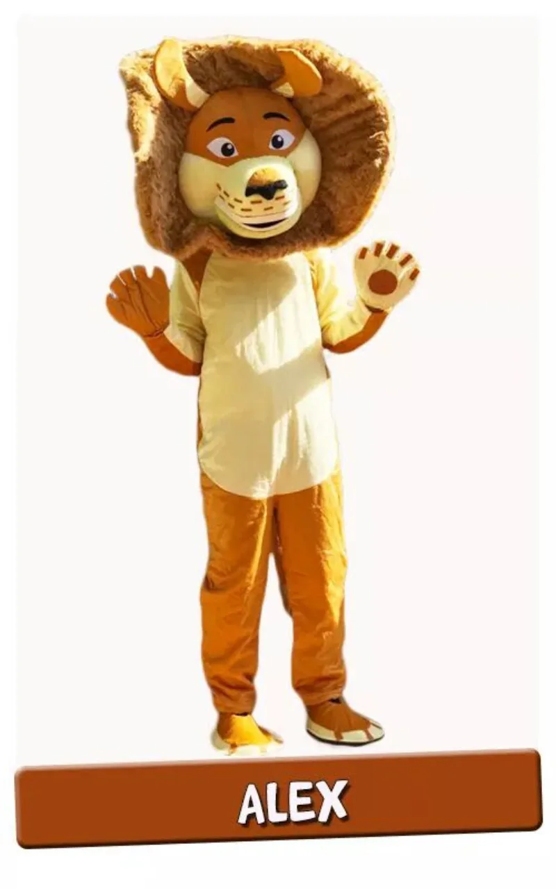 Mascotte Alex il Leone — Madagascar