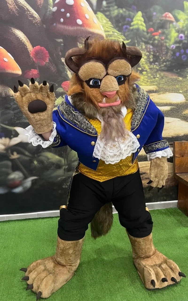 Mascotte La Bestia (La Bella e la Bestia) per festa bambini