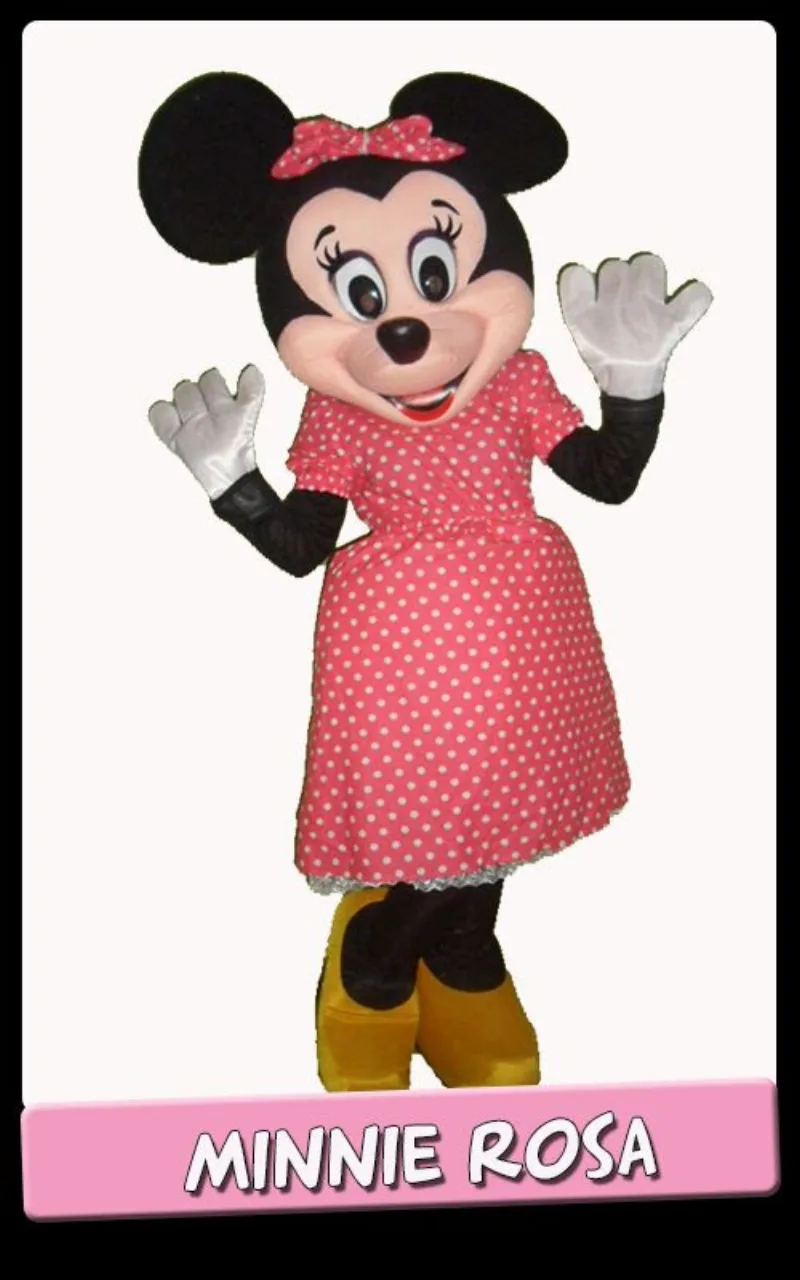 Mascotte Minnie Rosa per festa bambini