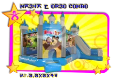 Combo Masha e Orso - gonfiabile a noleggio Palermo e Sicilia